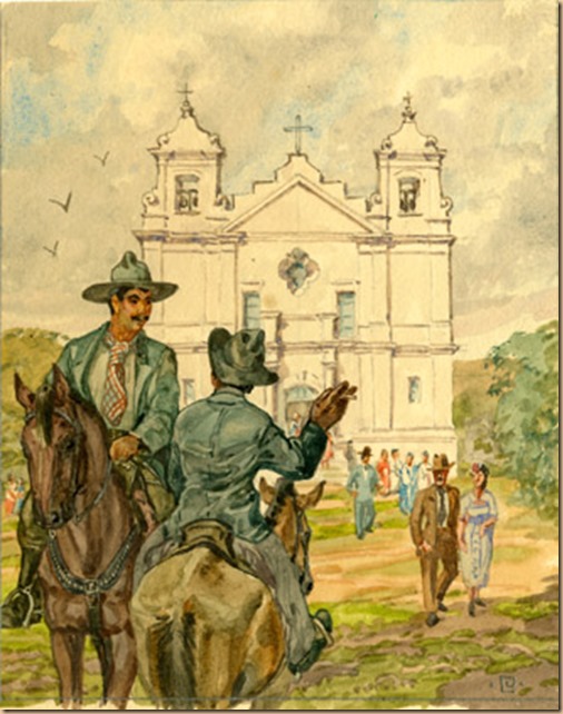 Aquarela - igreja de viamao antiga_g