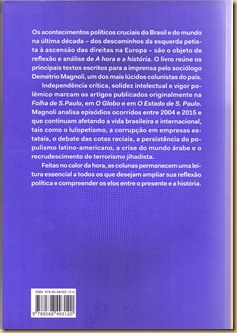2015 - A Hora e a História - Demétrio Magnoli - sobrecapa 2
