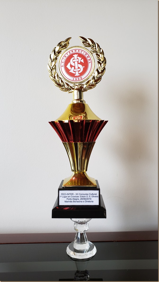 2019 - 06 - Troféu Primeiro Lugar Crônicas - E o Cascão fardou. E goleou.