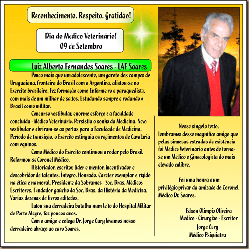 09 - 09 Setembro Veterinário - Soares- 2021